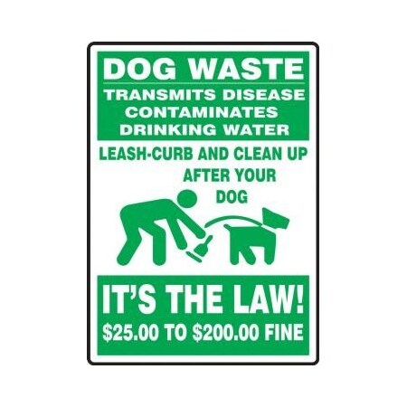 PET SIGNS DOG WASTE TRANSMITS DISEASE MCAW520VP